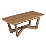 Arch solid wood oak dining table