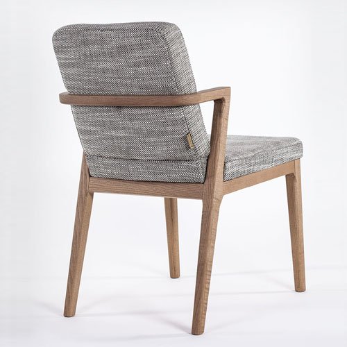 grey chair from back