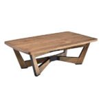 Arch solid wood oak coffee table