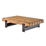 Cell solid oak coffee table