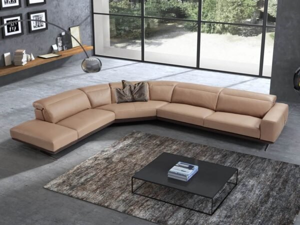 Gloria Corner leather sofa