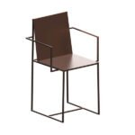 Slim sissi metal armchair indoor outdoor ZEUS